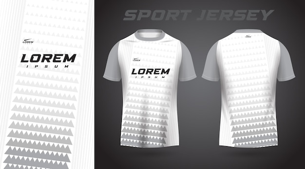 white t-shirt sport jersey design