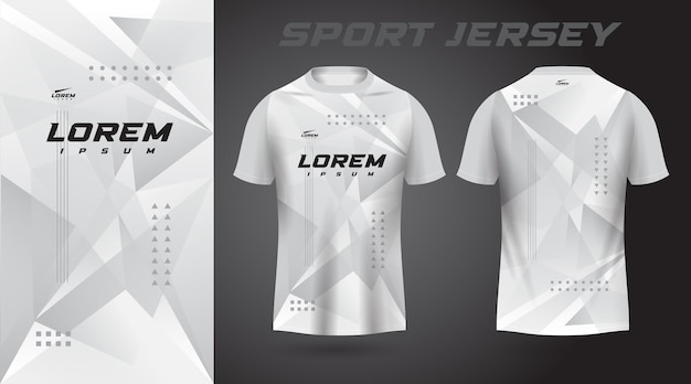 white t-shirt sport jersey design