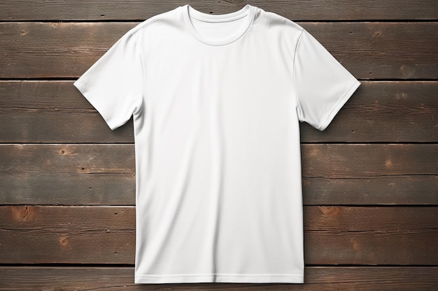 Vector a white t shirt with a red logo on the front