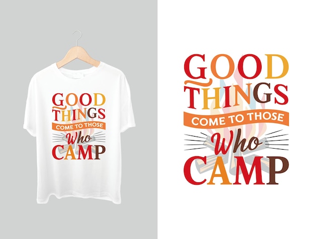 Vector a white t - shirt with the words good things on it