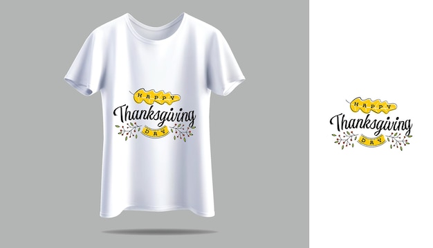 a white t shirt with the words thanksgiving on it