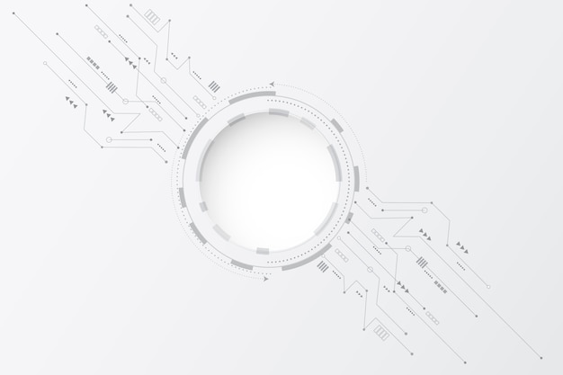 White technology background