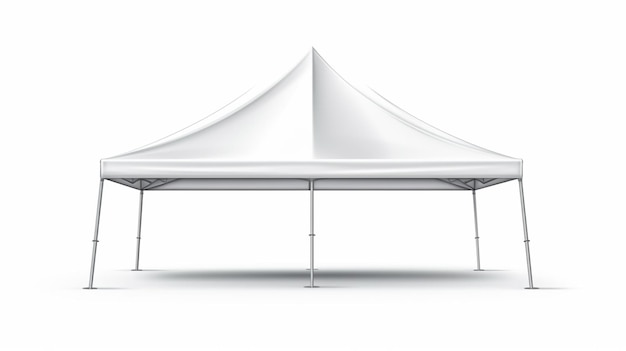 a white tent with a white canopy that says quot the top quot