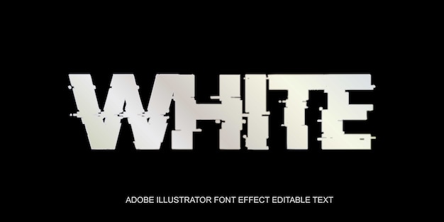 White Text Effect