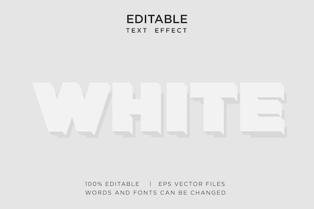 white text effect