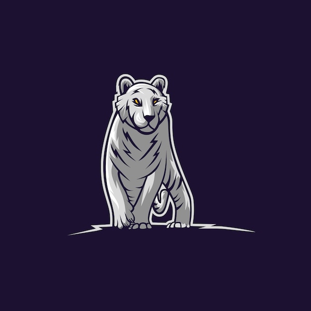 White tiger illustration