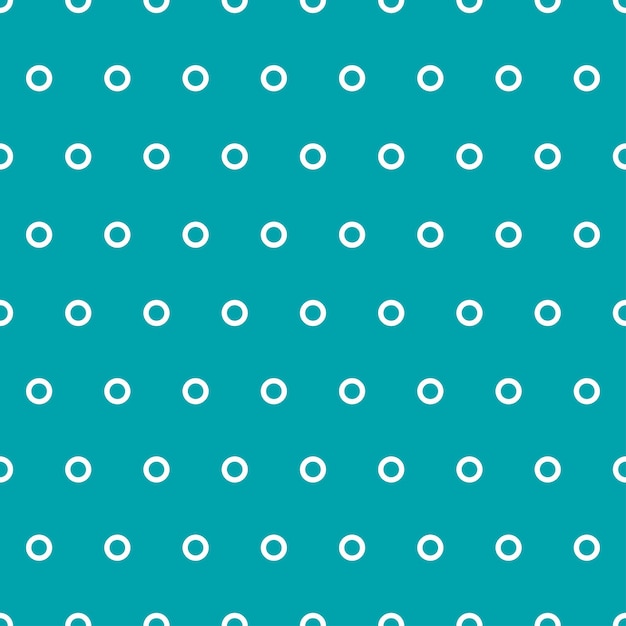 White tiny rings seamless pattern with blue  background.