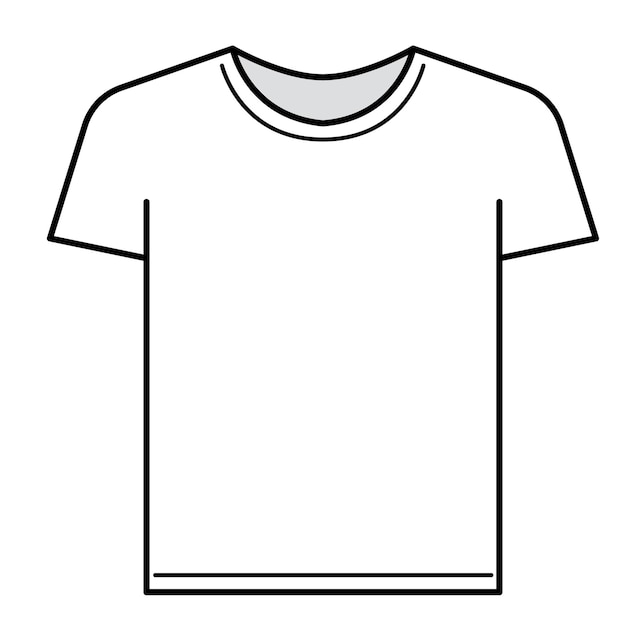 Vector a white tshirt garment fashion icon