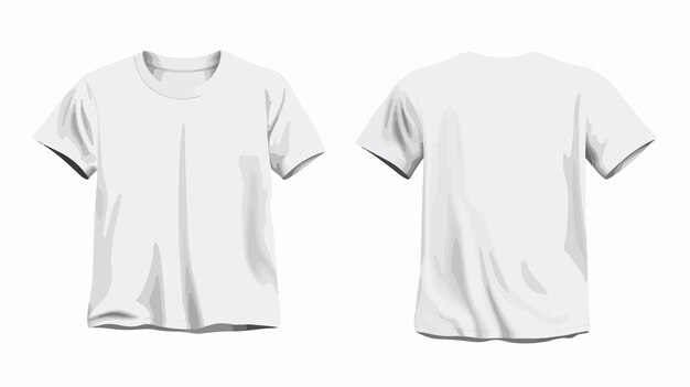 White Tshirt Mockup Apparel Undershirt Clothing Image