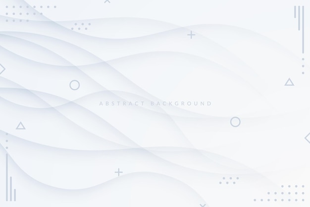 White wavy abstract background