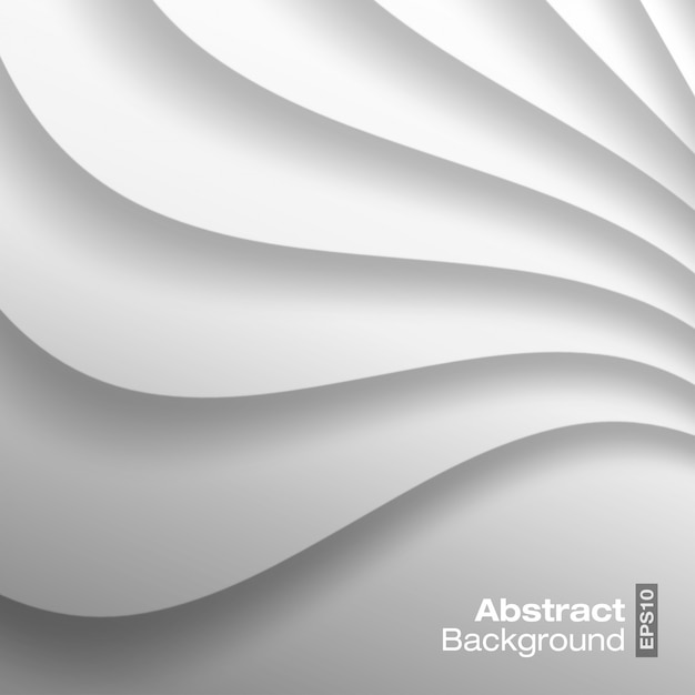 White Wavy background.