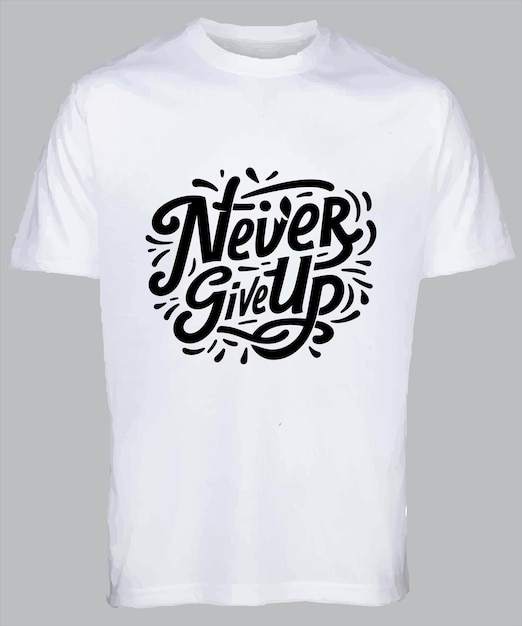 a white a white t shirt with a quote from the past