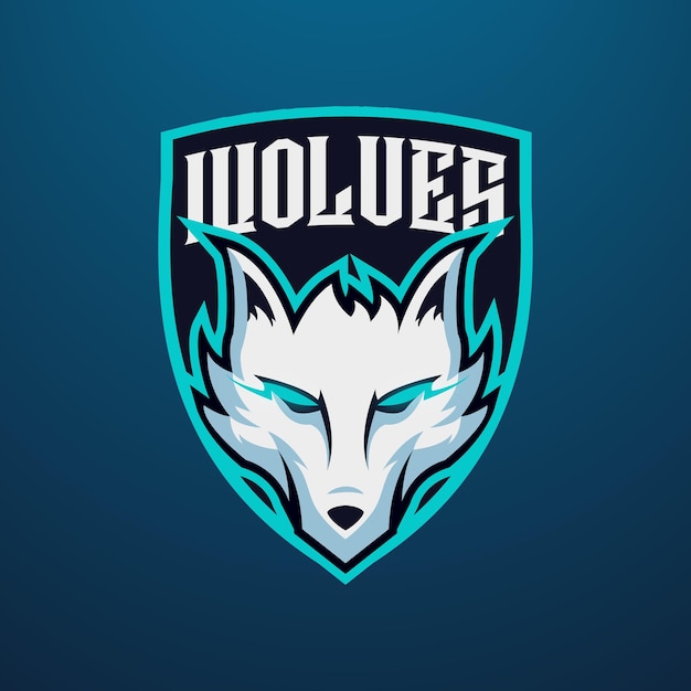 White Wolves Mascot Esport Logo