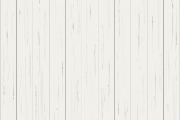 Vector white wood plank texture for background.