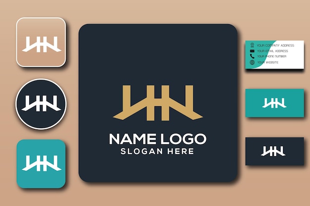 whn monogram logo template