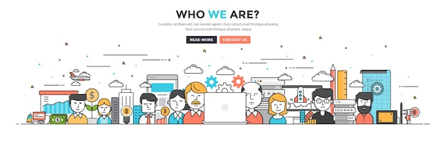 Who we are for website and mobile website