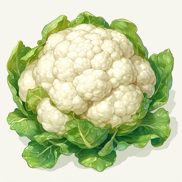 Whole Cauliflower with Dense White Curds