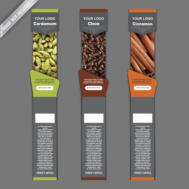 Whole Spice Folding packaging Label