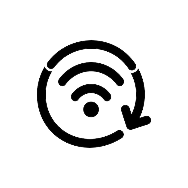 Wifi icon for interface design Vector wlan access wireless wifi hotspot signal sign icon symbol