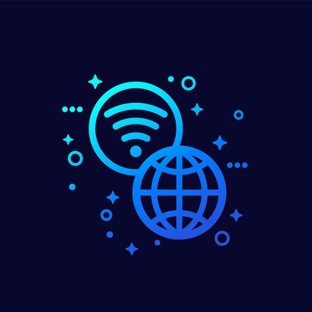 Wifi network icon for web