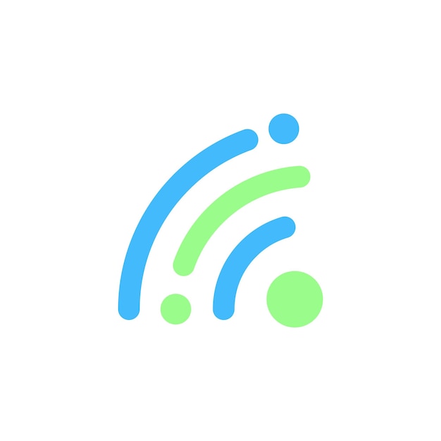 wifi signal logo design connection symbol icon vector