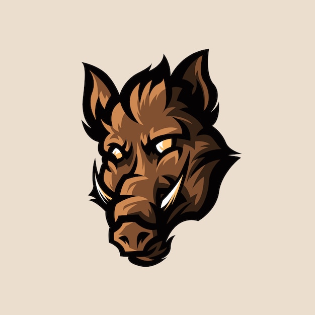 Wild Boar esports Logo Illustration