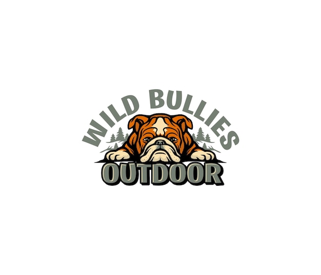 Wild bullies outdoor mascot logo