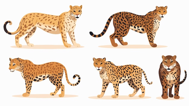 Wild Cats Collection Jaguars Cheetahs and Leopards in Natural Habitat