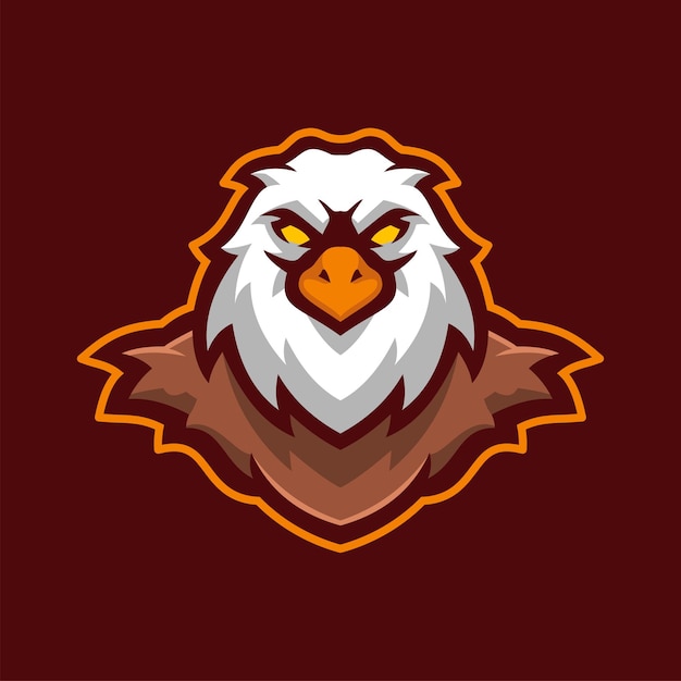 Wild Eagle Bird Animal Mascot E-sports Logo Character