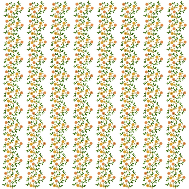 wild flower stripe pattern design floral pattern outline with mockup