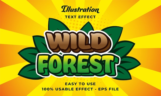 Wild Forest Text Effect