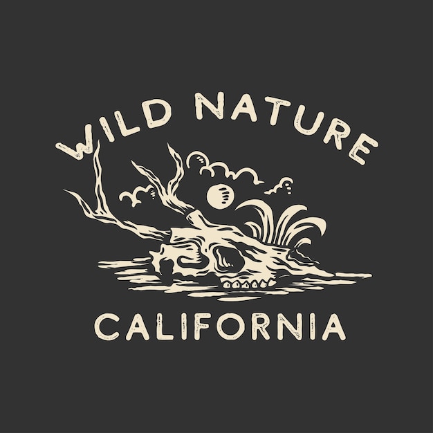 Wild nature tshirt design