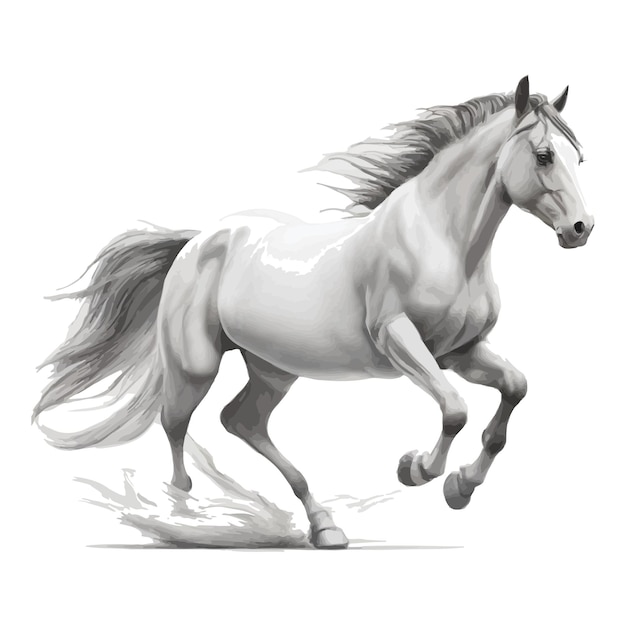 Wild Stallion Vector Art Editable and Dynamic