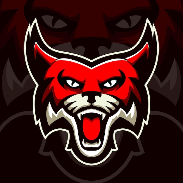 Wildcat mascot logo design vector