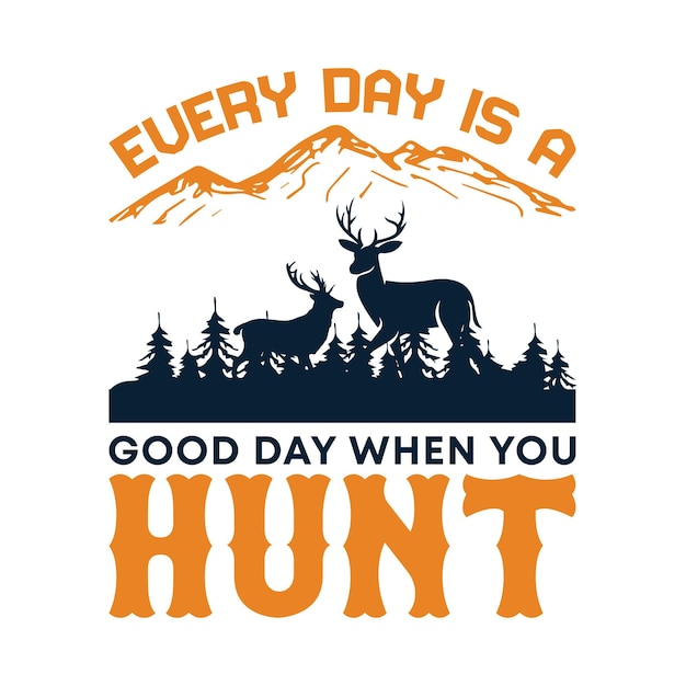 Wildlife hunting vector Tshirt design