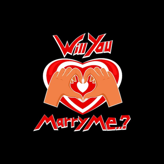 will you marry me suitable greeting card clothing icon and etc