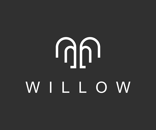 willow logo icon vector designs