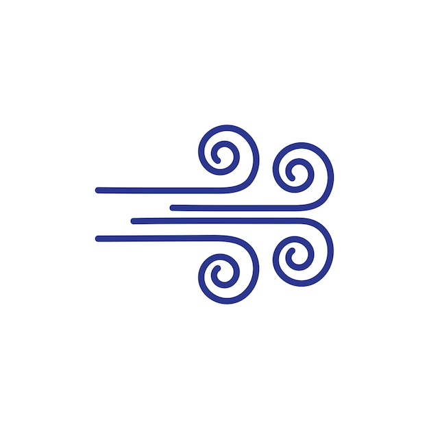 Wind logo vector symbol design