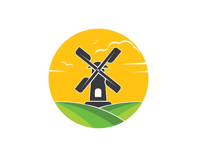 Wind mill icon vector illustration