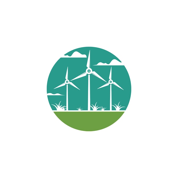 wind turbine icon vector illustration design template web