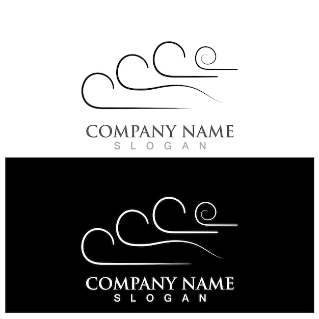 Wind vector and logo template