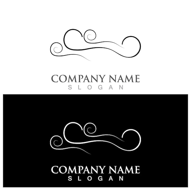 Wind vector and logo template