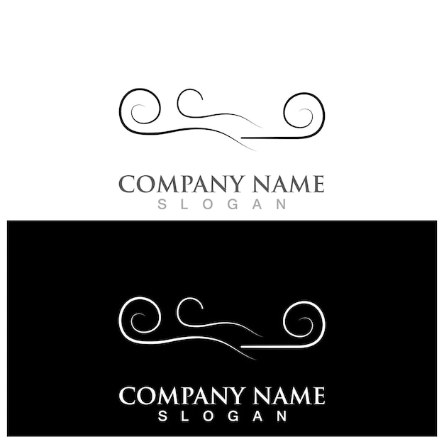 Wind vector and logo template