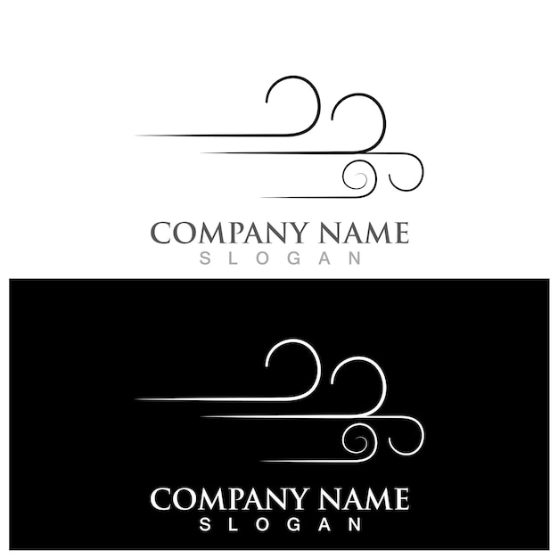 Wind vector and logo template