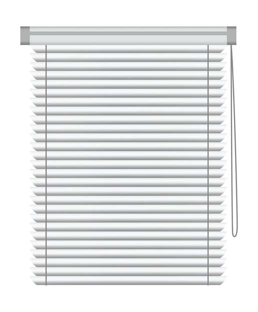 Window blind Element room interior Horizontal window jalousie Closed empty jalousie template Privacy concept