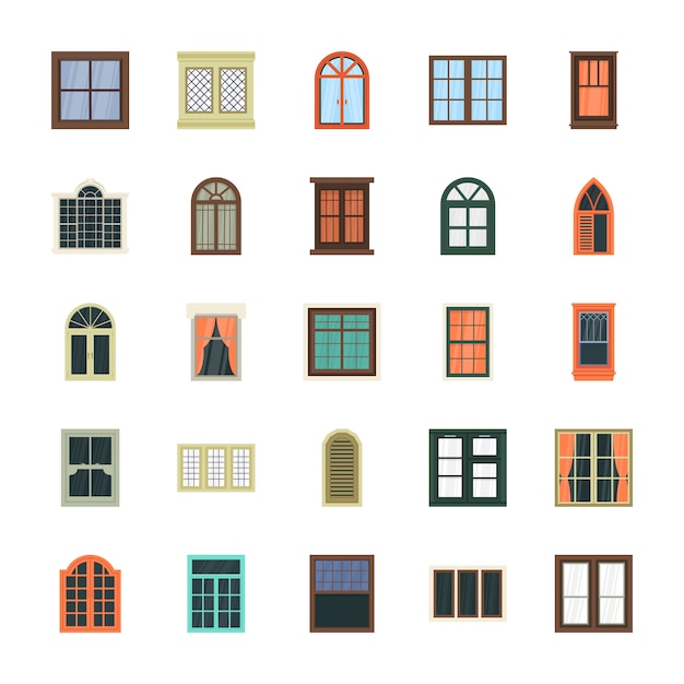 Window Flat Icons