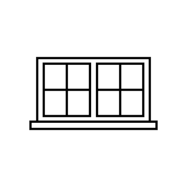 window icon vector template illustration logo design