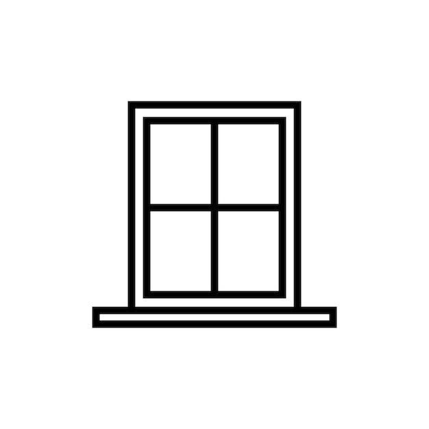 window icon vector template illustration logo design