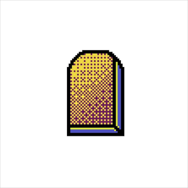 window night view in pixel art style