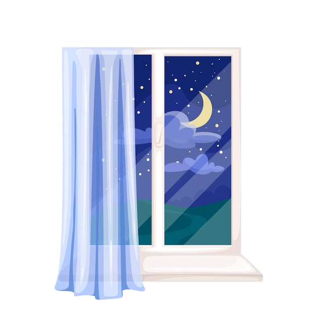 Window With Night Sky